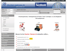 Tablet Screenshot of drucker-patrone.ch